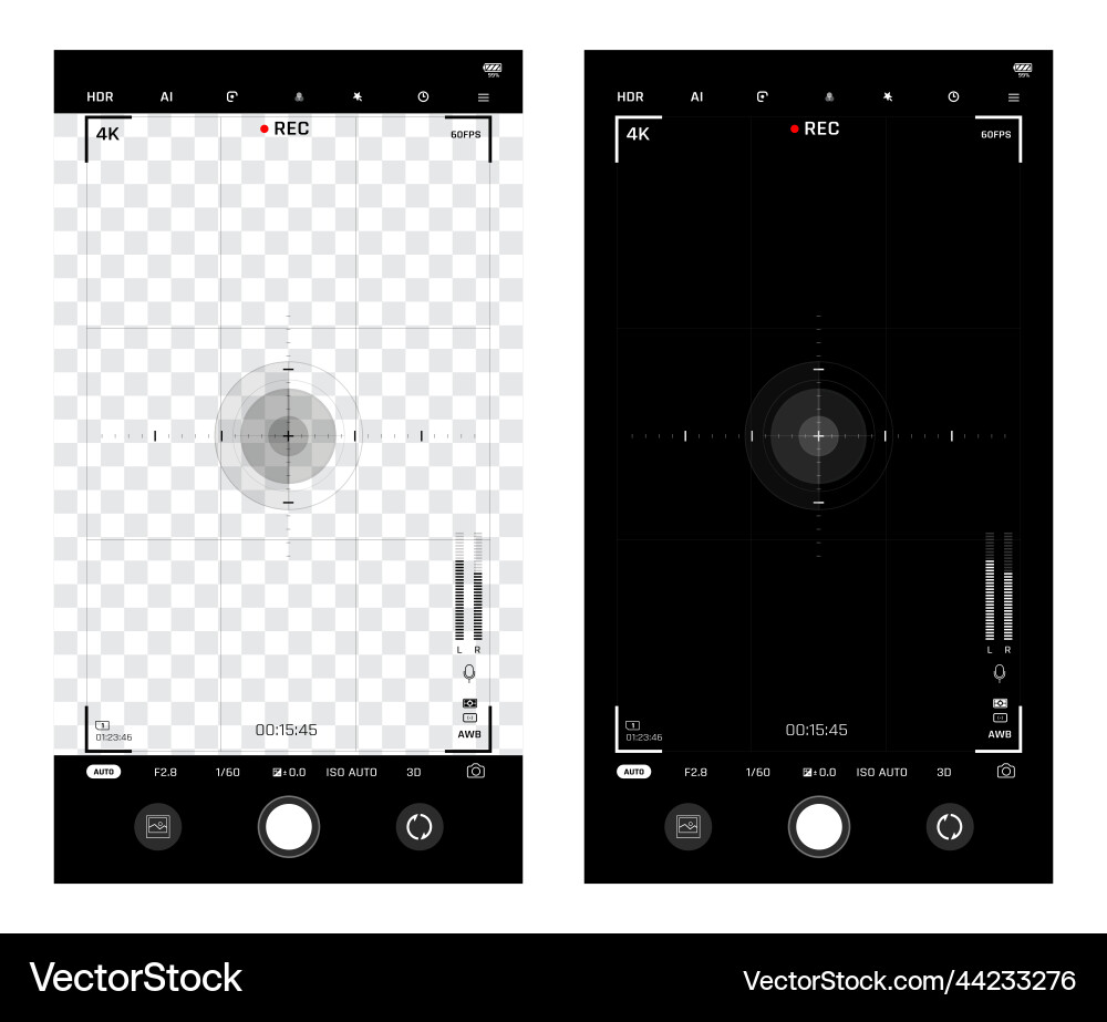 Smart phone camera user interface 004 Smart phone camera user interface 004 vector image