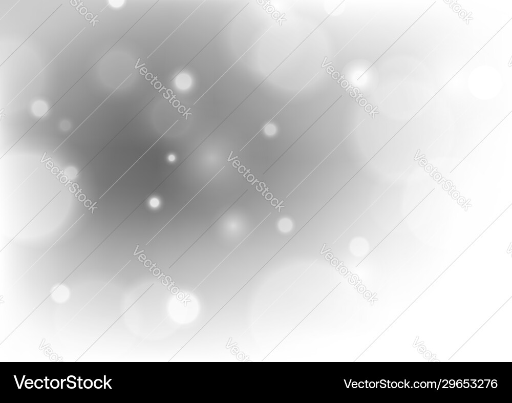 White Bokeh Abstract Background vector image