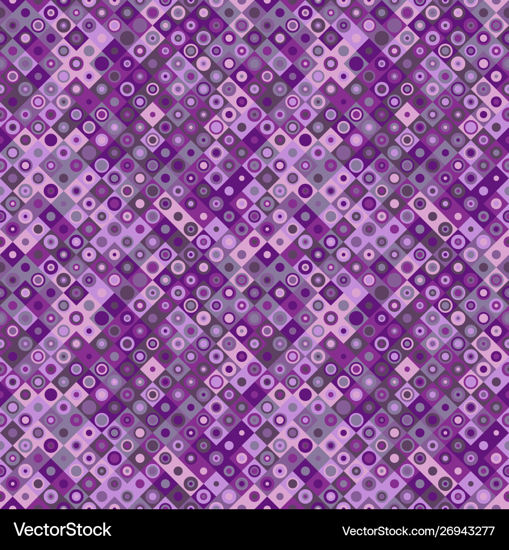 Abstract colorful seamless circle mosaic pattern Vector Image
