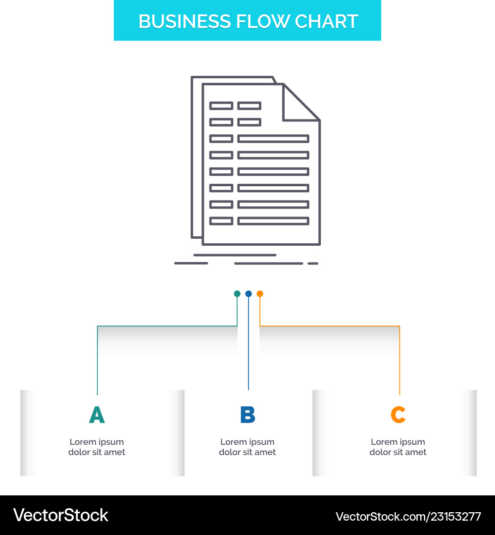 Bill excel file invoice statement business flow Bill excel file invoice statement business flow vector image