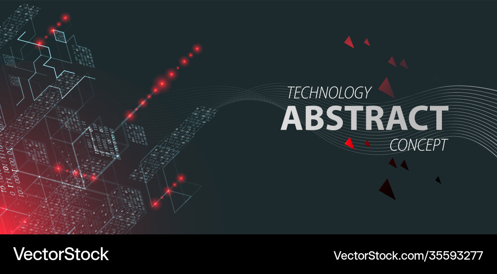 Binary Code Technology Background vector image