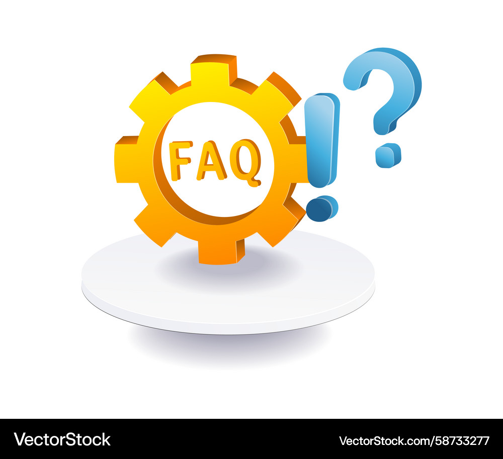 FAQ Concept - Question Mark Vector Image