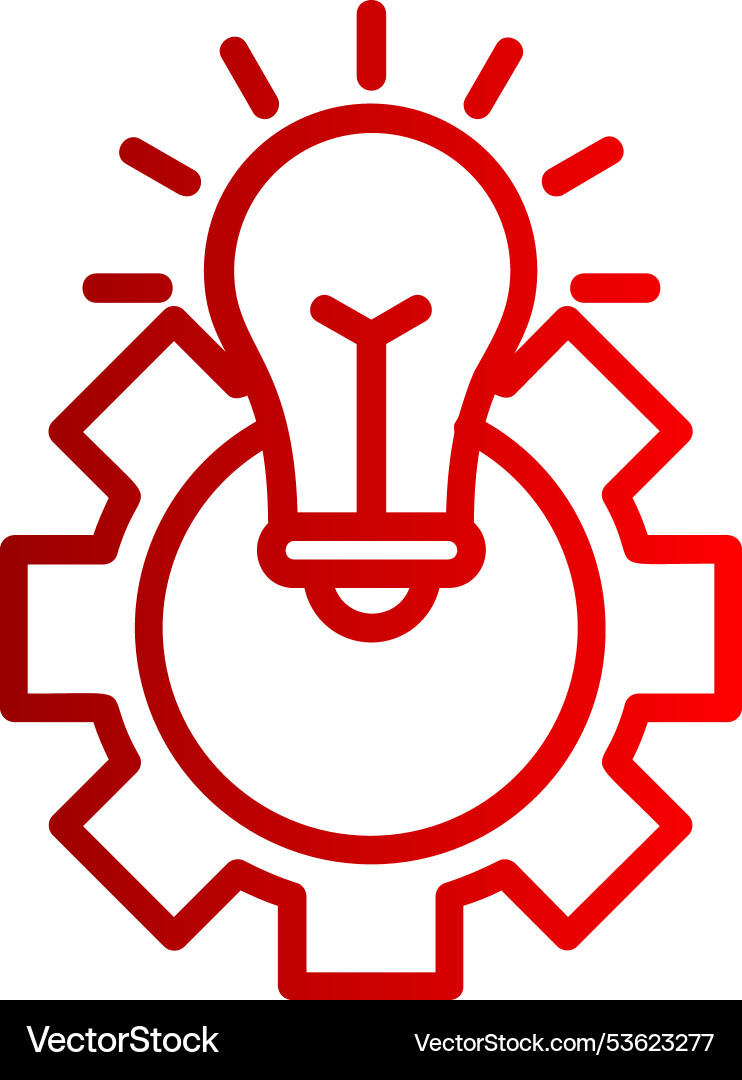 Idea line gradient icon Vector Image