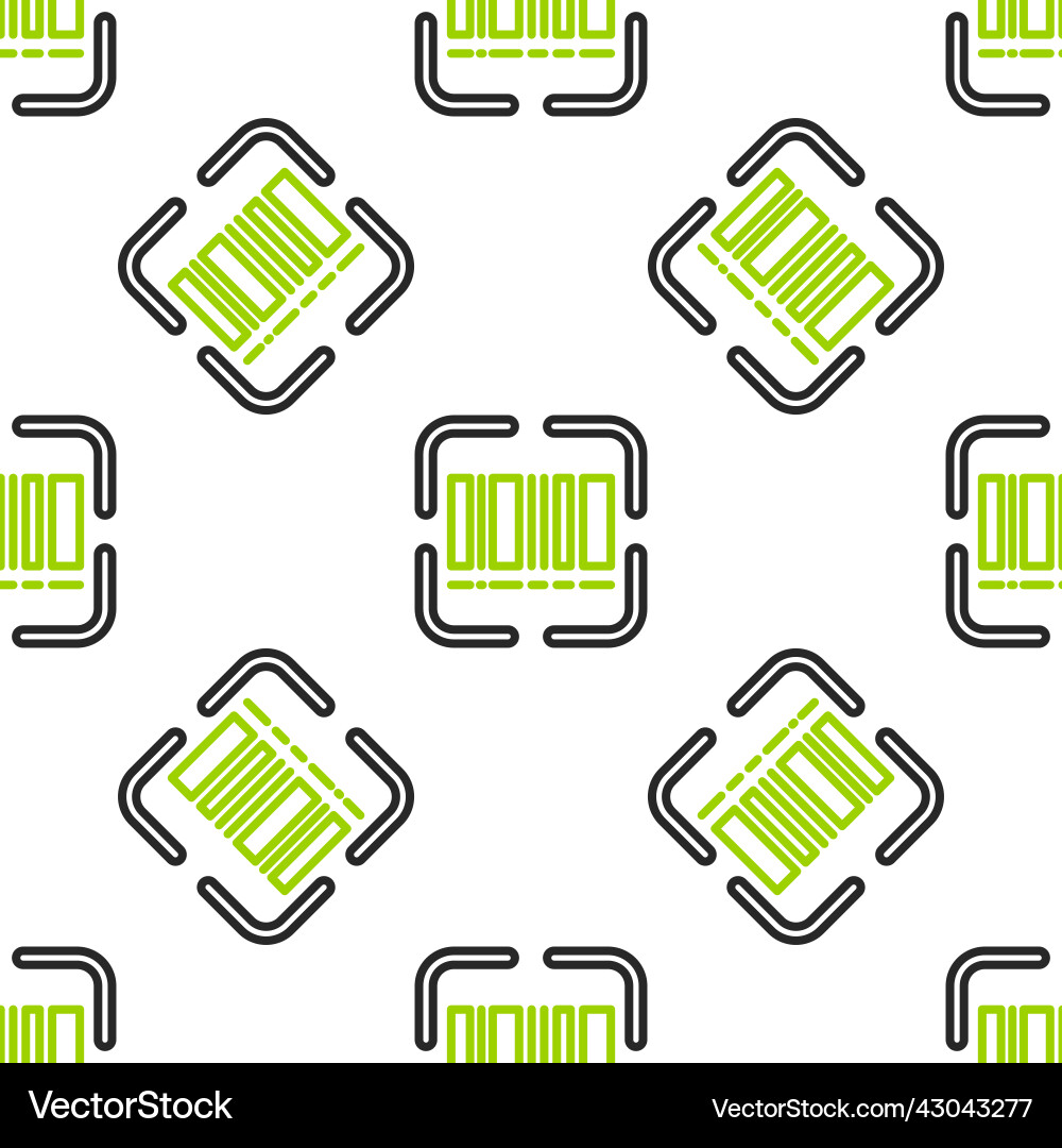 Line scanner scanning bar code icon isolated Line scanner scanning bar code icon isolated vector image
