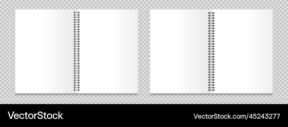 Metal binders notebook set Metal binders notebook set vector image