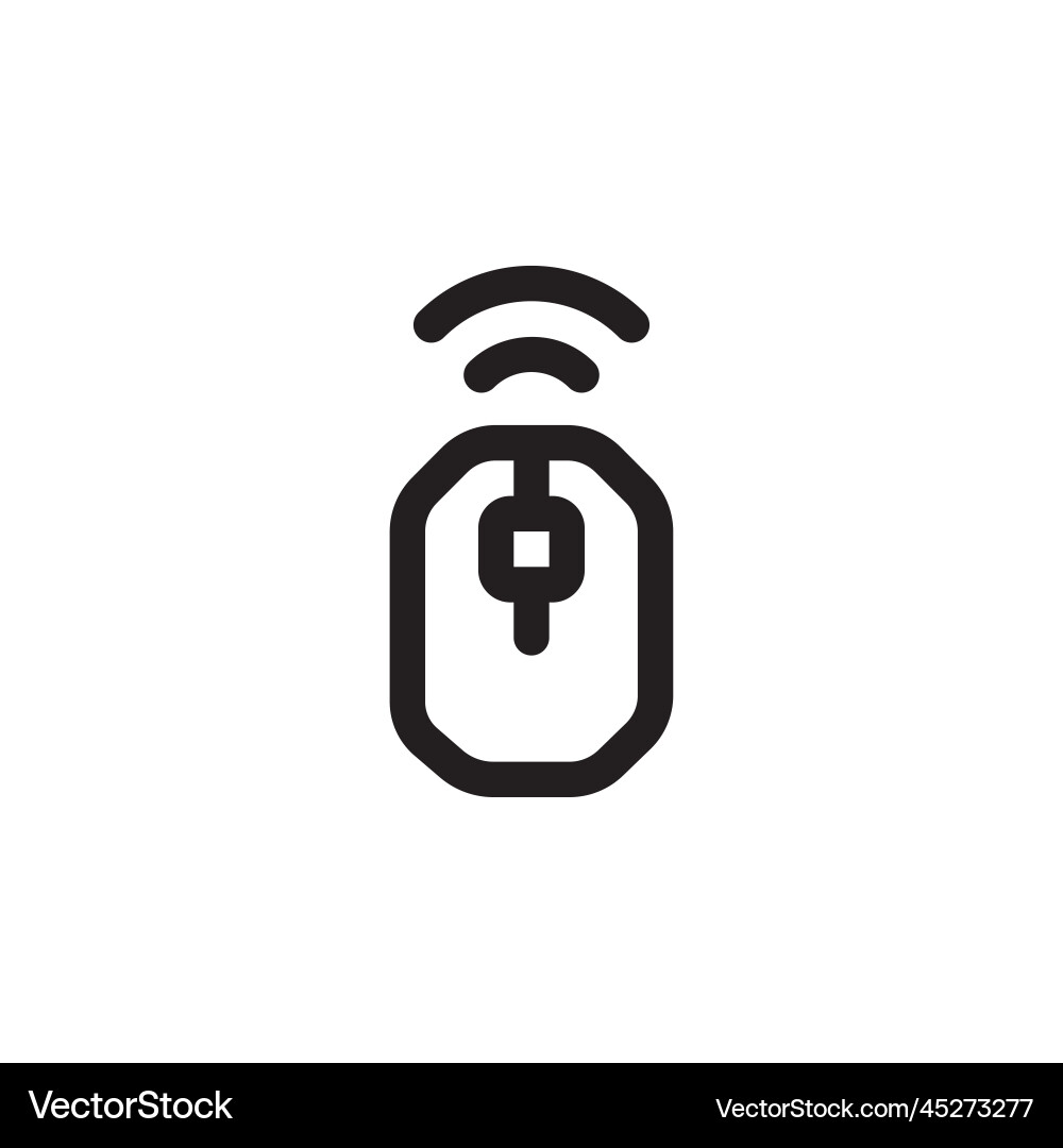Mouse wireless icon computer component Mouse wireless icon computer component vector image