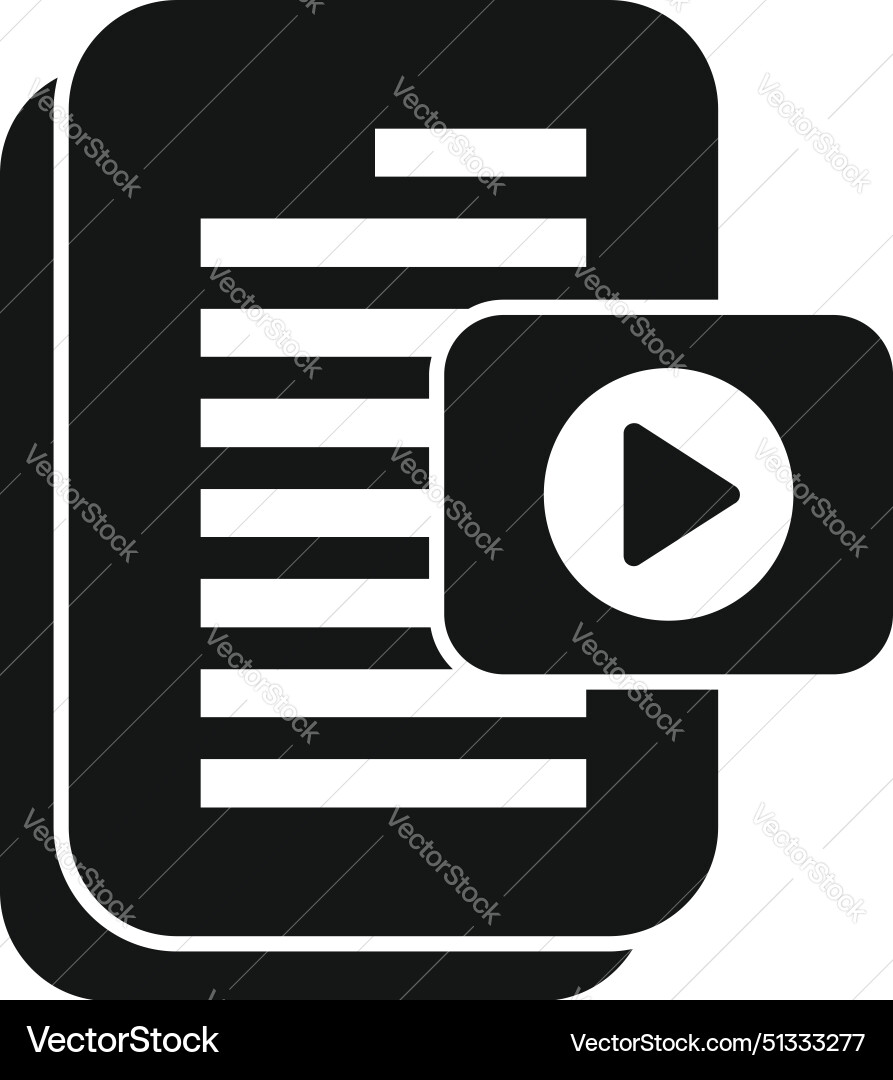 Online learning icon with play button Online learning icon with play button Vector Image