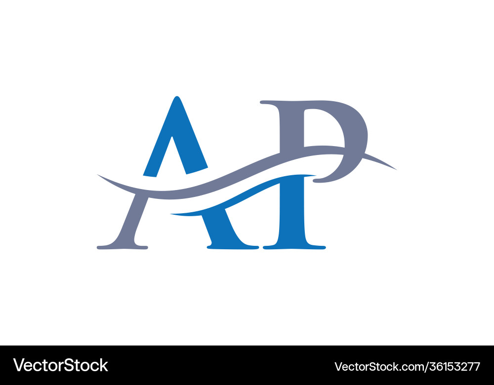 Original ap Letter Business Logo Design Vorlage Original ap Letter Business Logo Design Vorlage vektorbild