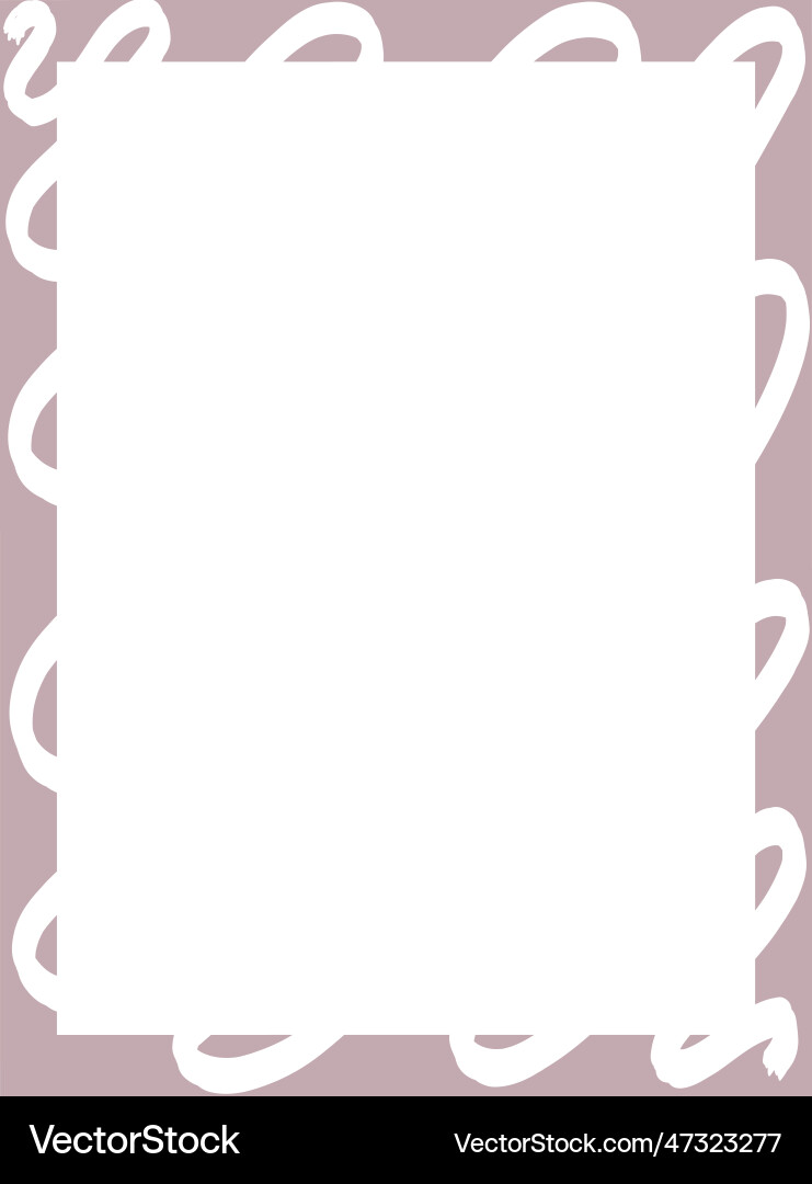 Rectangular frame on a white background Vector Image