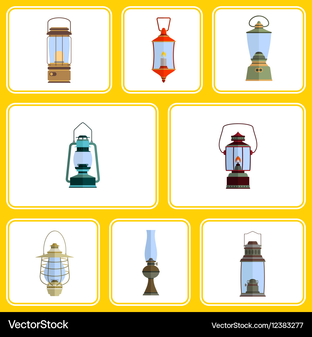 Seamless pattern with lanterns vector image