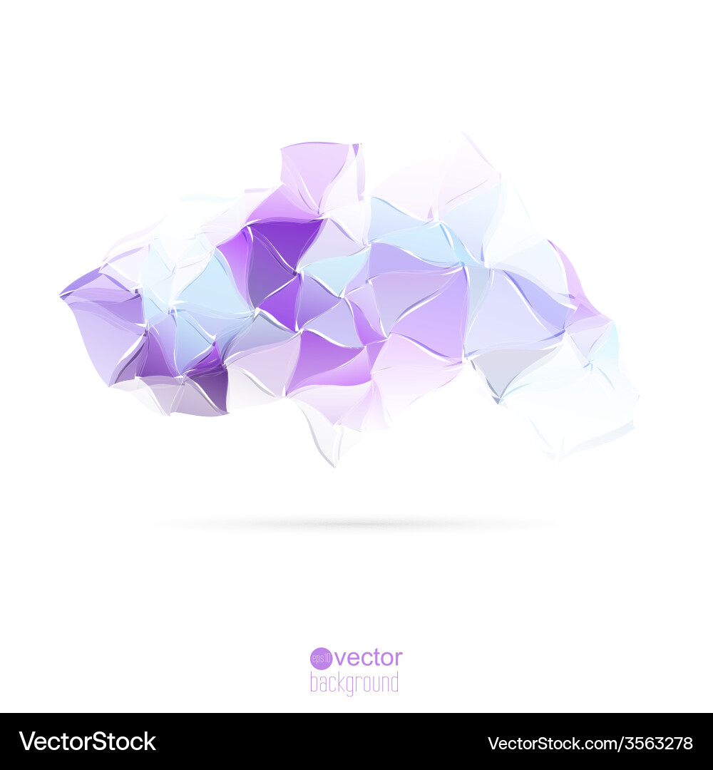 Abstract background with triangles and polygon Vector Image