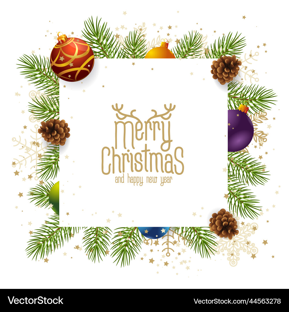 Christmas and new year template Christmas and new year template vector image