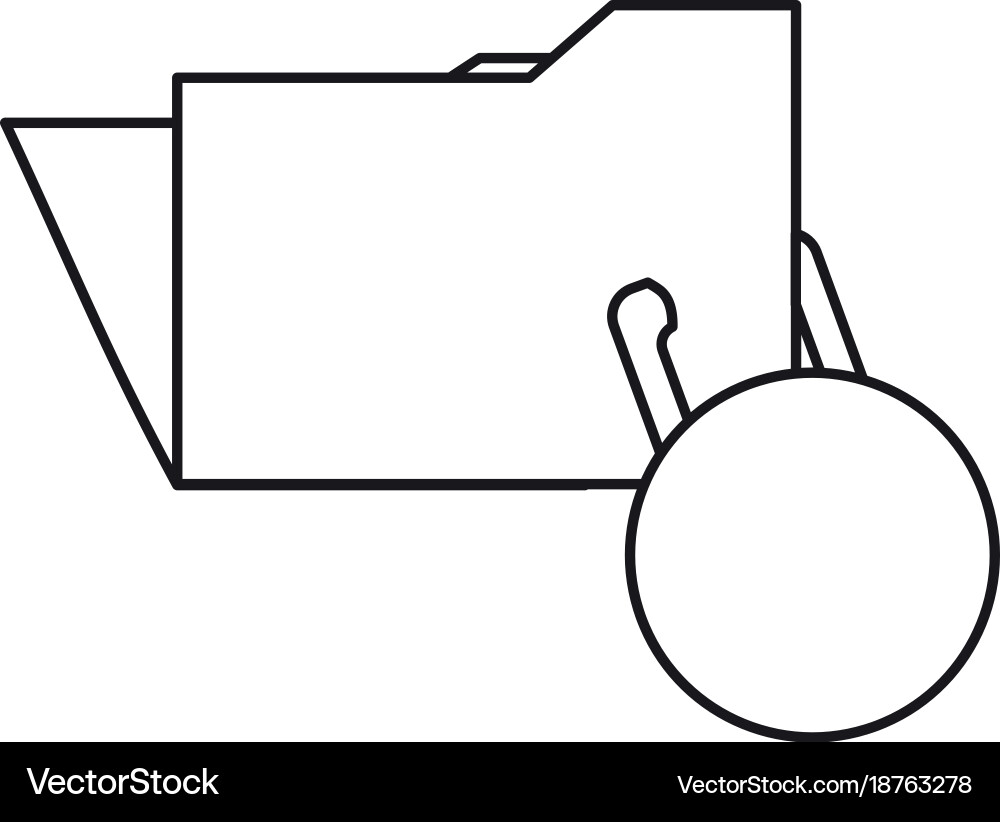 Document folder design concept vector image