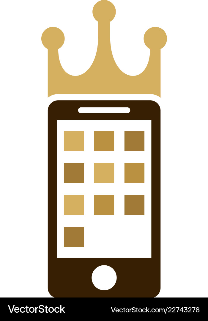Mobiles King Logo-Icon Design Mobiles King Logo-Icon Design vektorbild