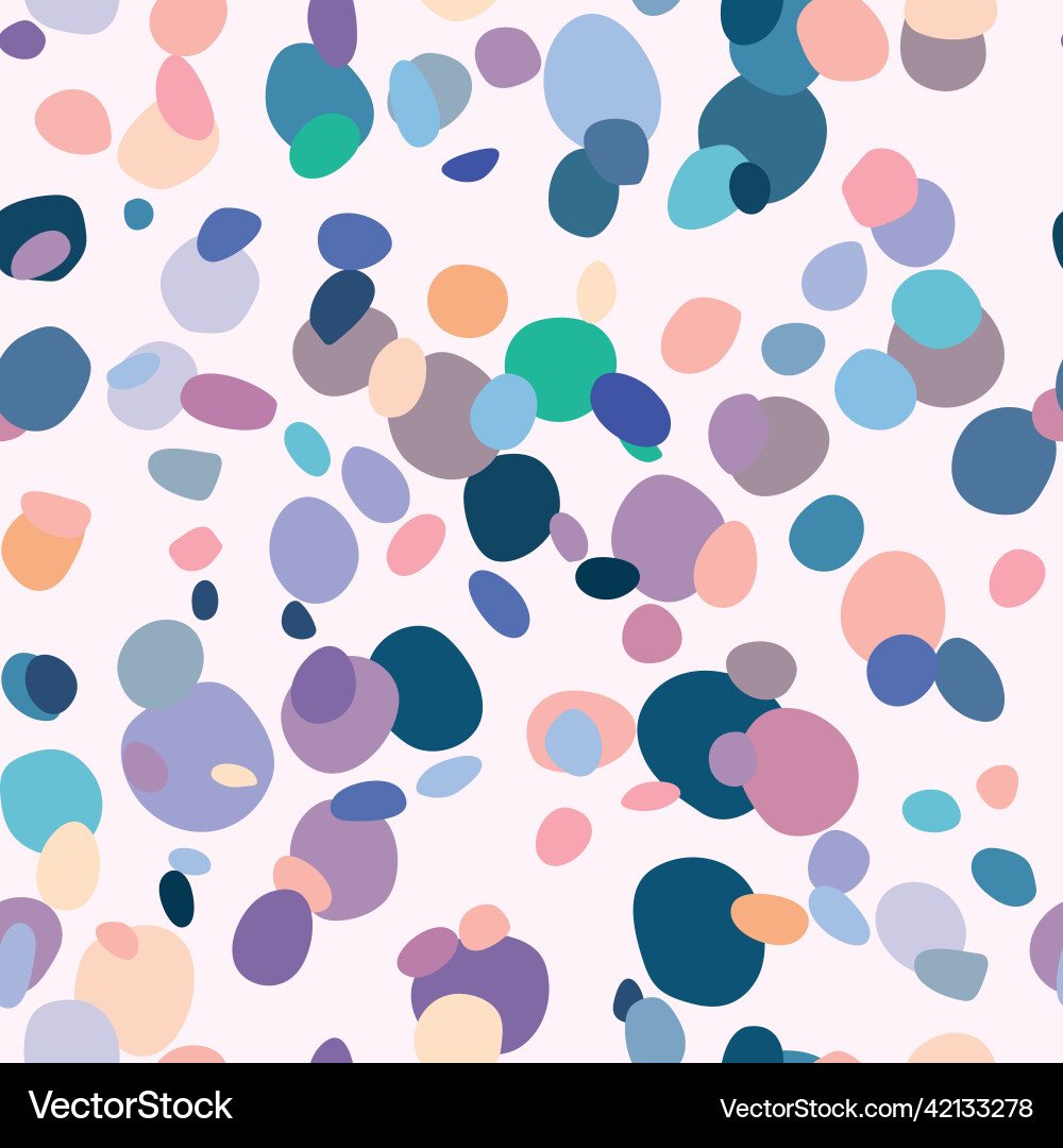 Random scattered shapes colorful mosaic pattern Vector Image