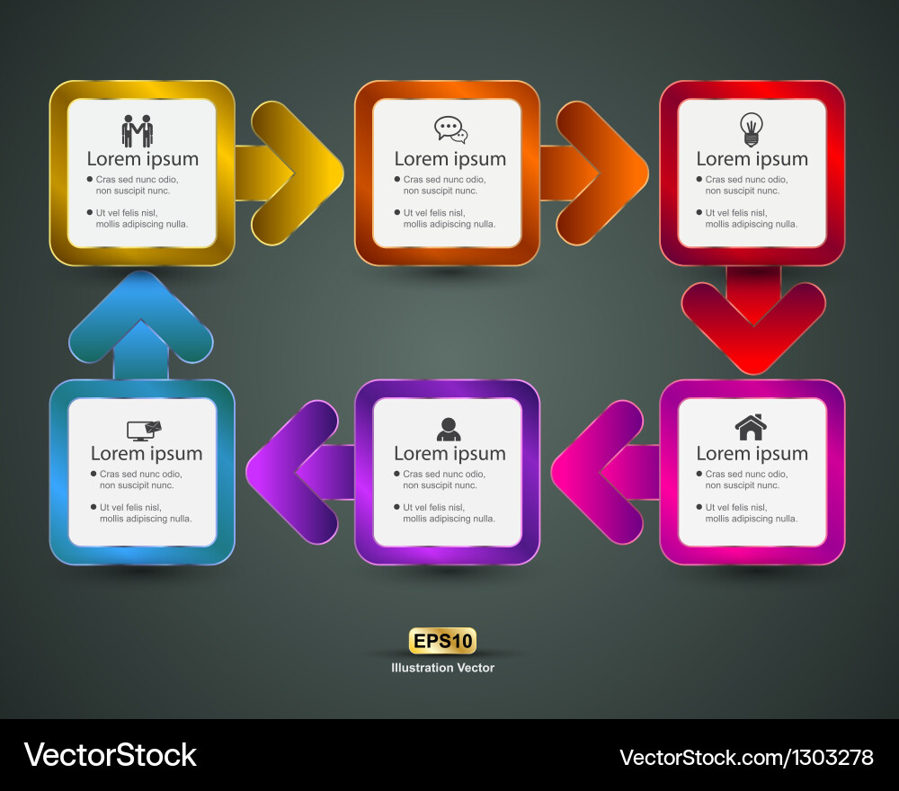 Rectangle loop vector image