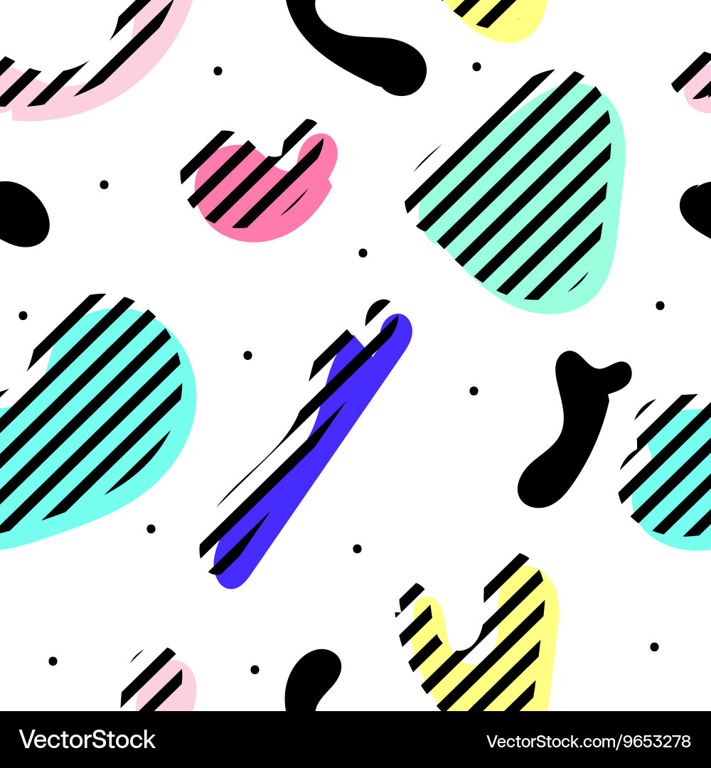Seamless pattern with colorful spots vector image