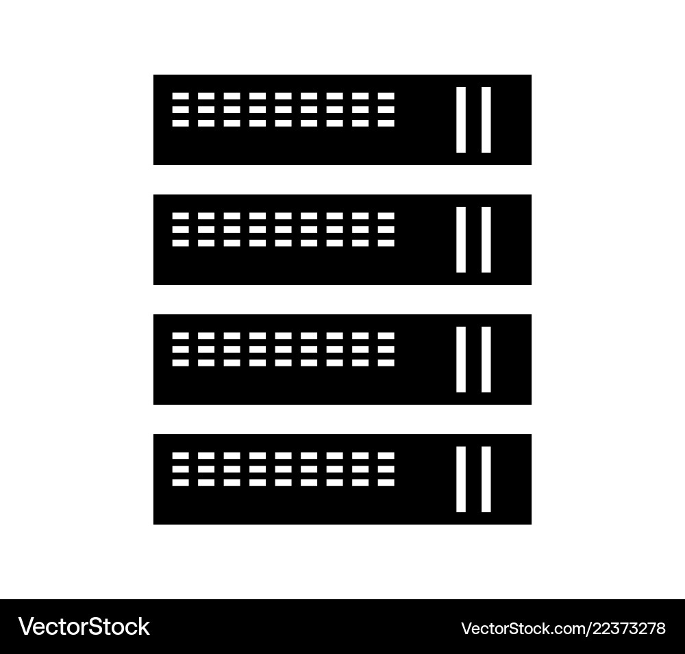 Server Database Icon Vector Image