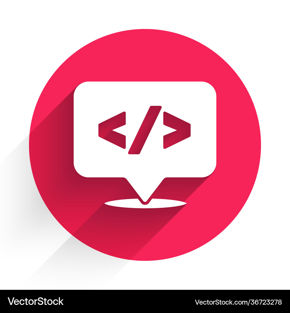 White web design and front end development icon Vector Image
