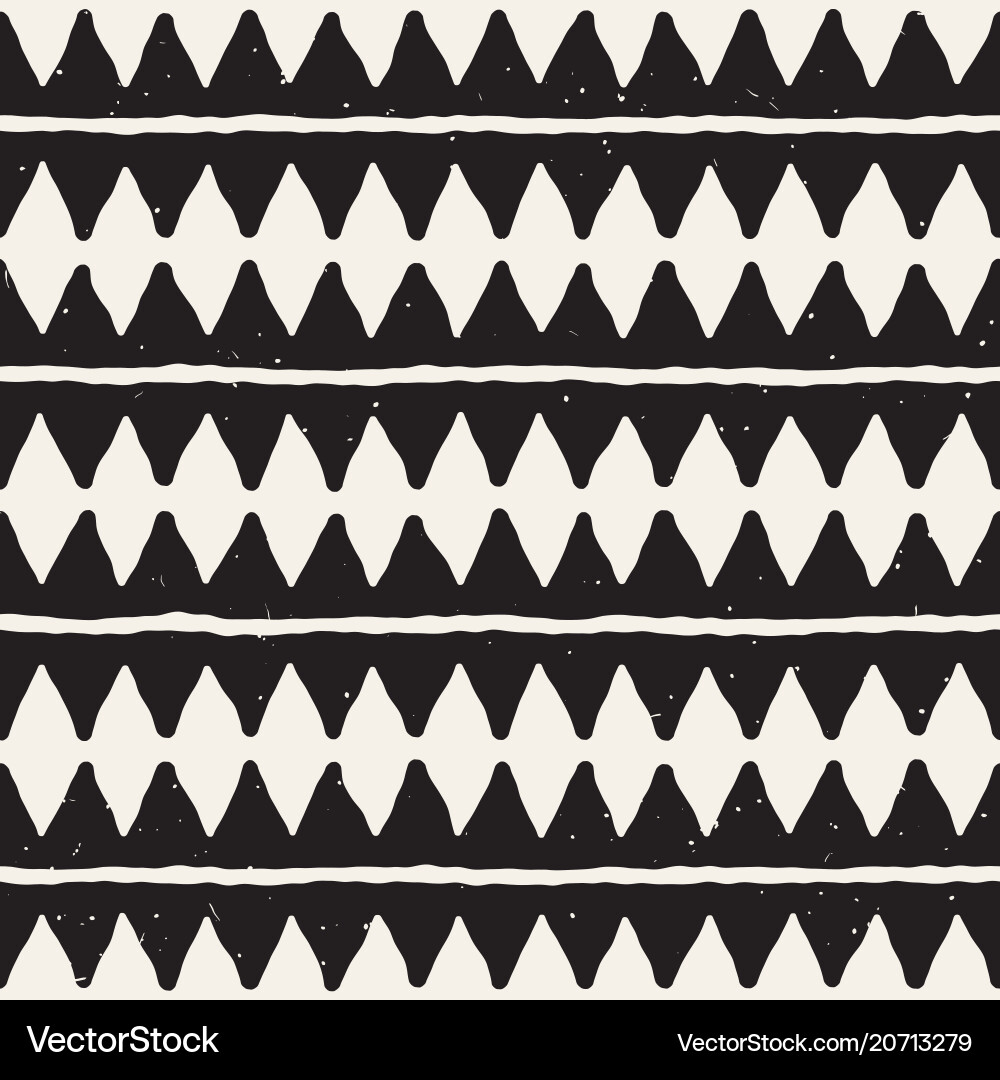 Black Jagged Abstract Pattern Vector Image