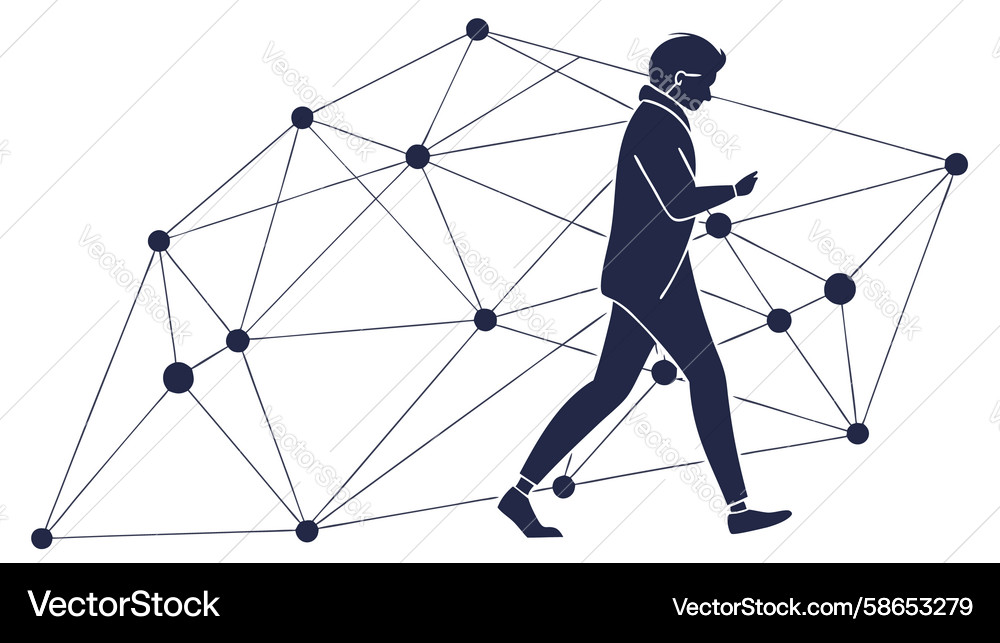 Digital Network Connection Vector Image