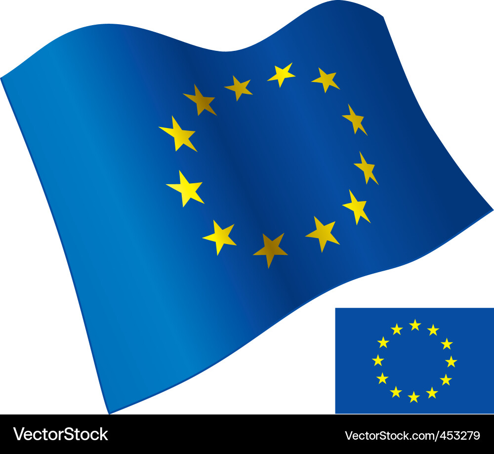 European Union Flag Vector Image