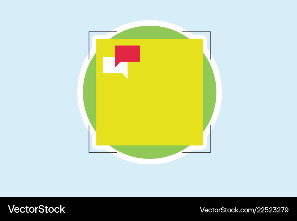Flat design empty esp template Vector Image
