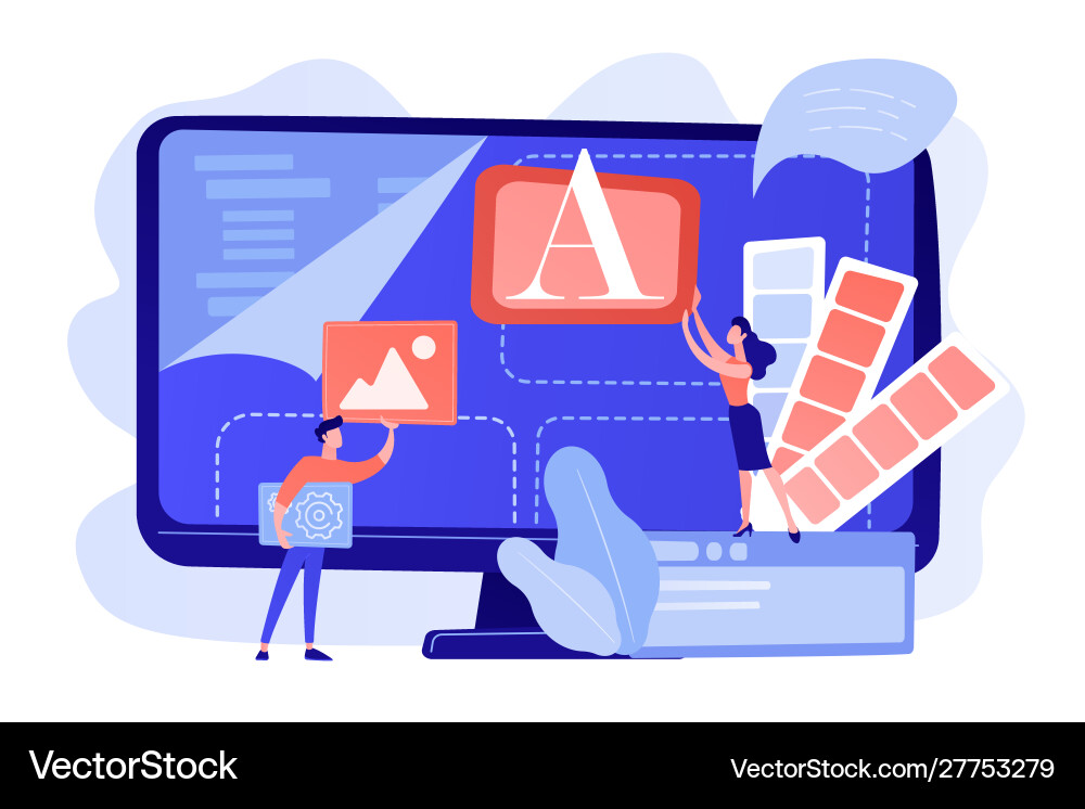 Low code development concept Low code development concept vector image