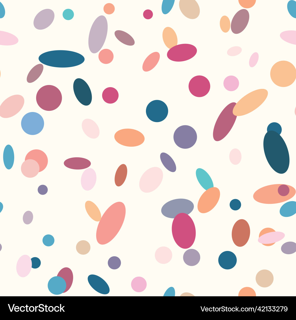 Random scattered shapes colorful mosaic pattern Vector Image