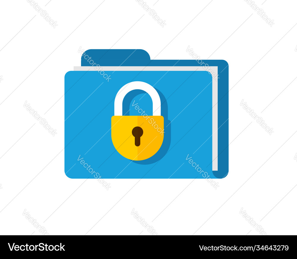 Secure File Access Icon Vector Image