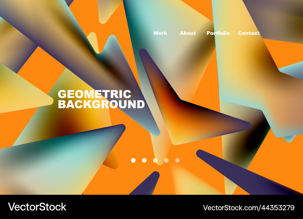 Shards shape composition abstract background web vector image
