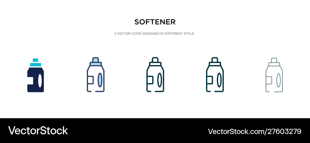 Softener icon in different style two colored Softener icon in different style two colored vector image