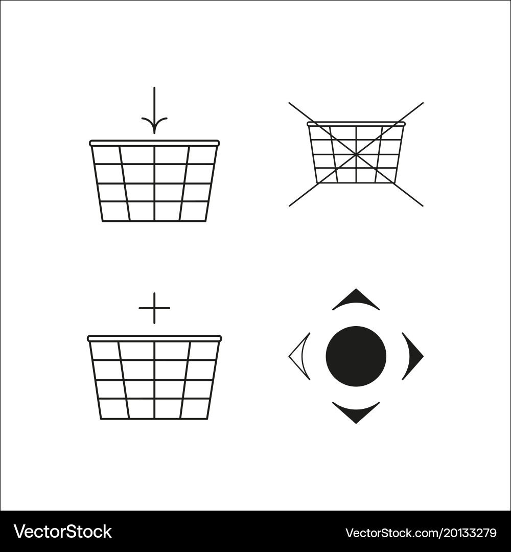 Web simple linear icon setsimple outline icons vector image