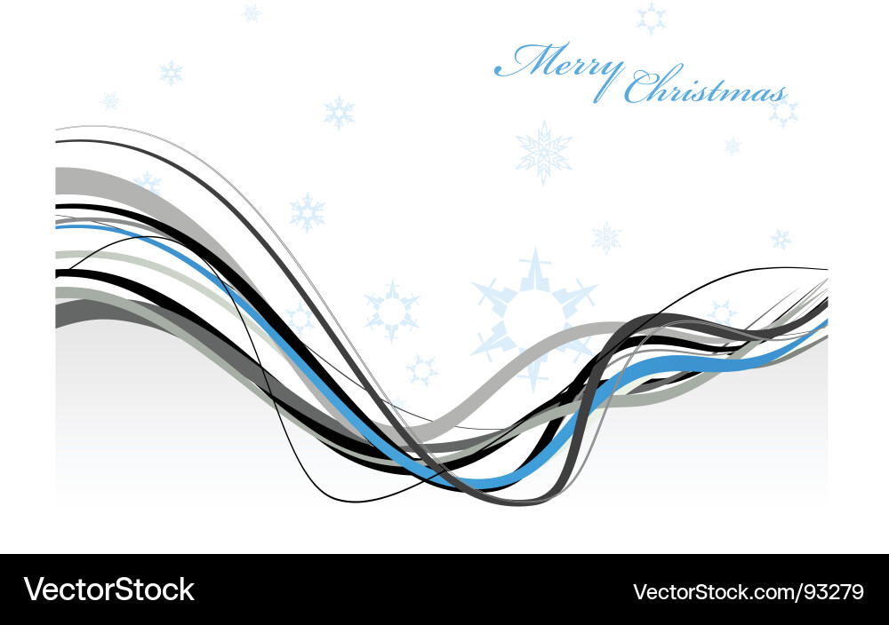 Winter Snowflake Abstract Background Vector Image