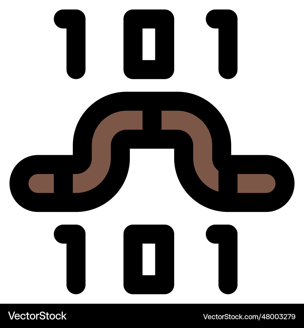 Worm a self replicating system malware vector image