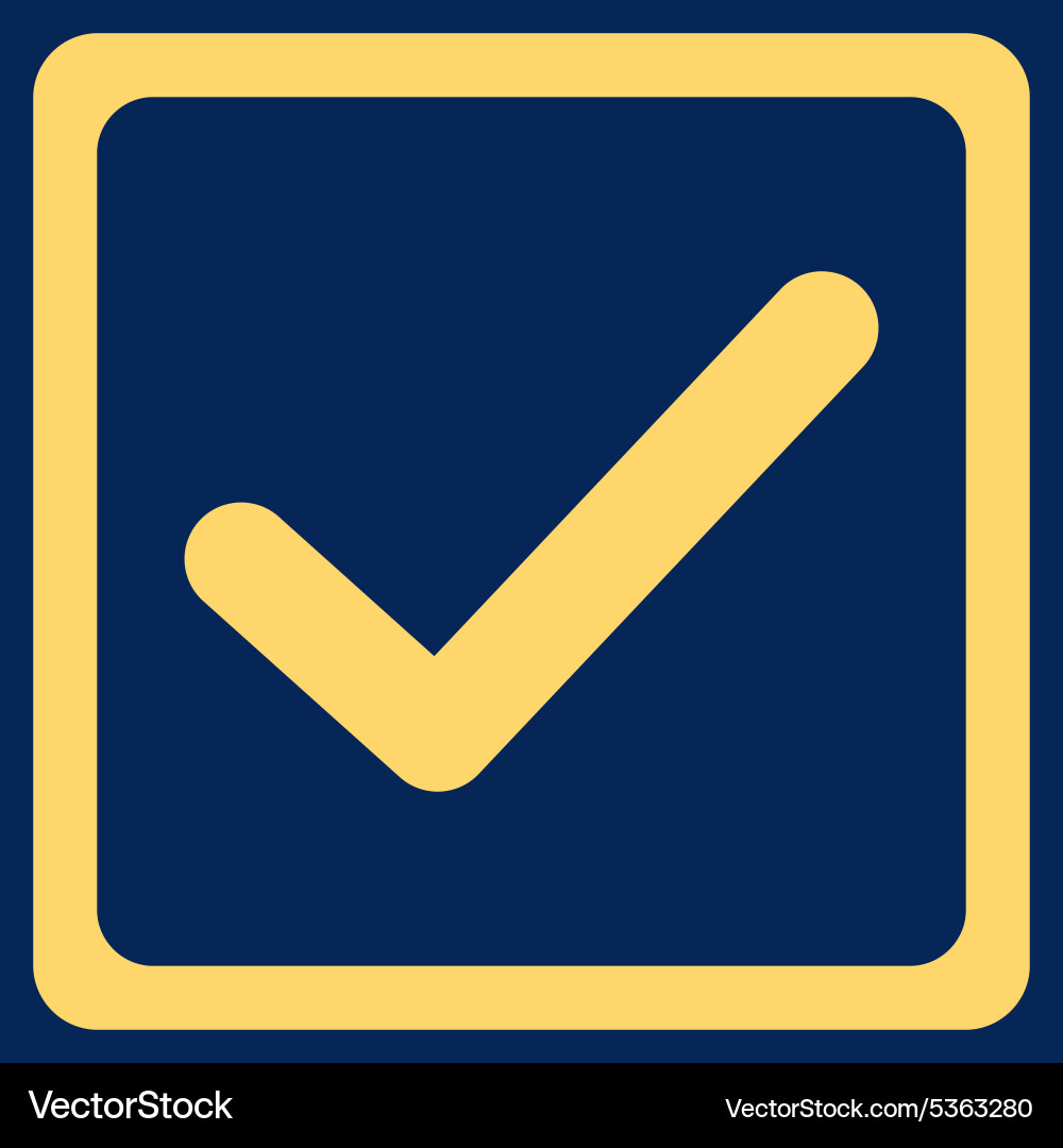 Checkbox icon from business bicolor set vector image