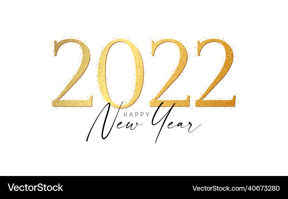 Happy 2022 new year elegant christmas Happy 2022 new year elegant christmas vector image