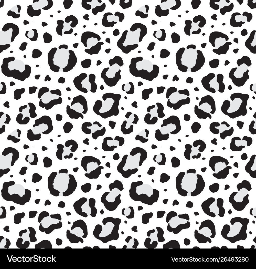 Leopard Spot Print Seamless Pattern vector image