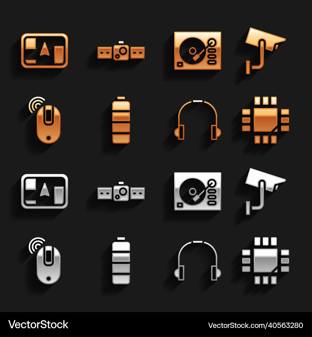 Set battery charge level indicator security Set battery charge level indicator security vector image