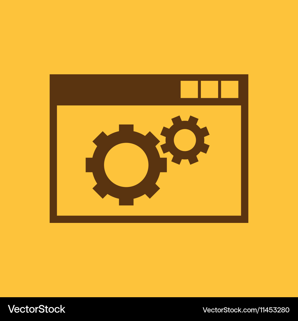 Website optimization icon www and browser Vector Image