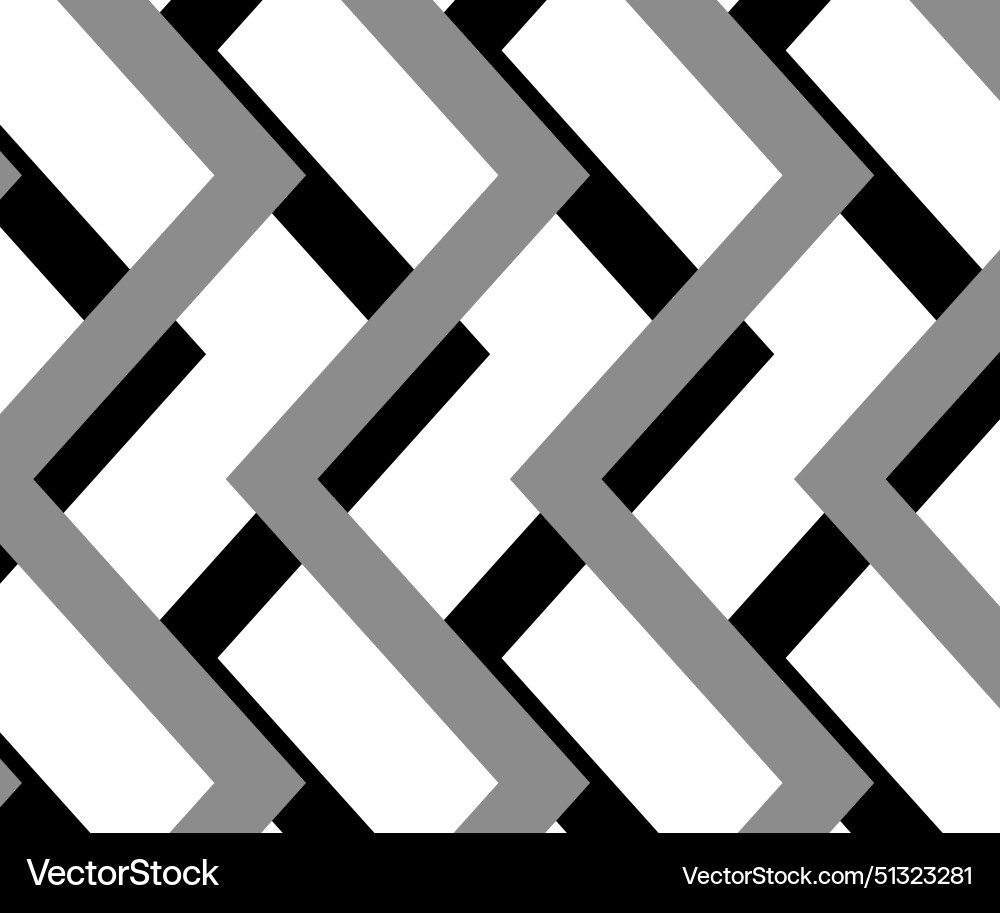 Black and white zigzag chevron pattern simple Black and white zigzag chevron pattern simple vector image