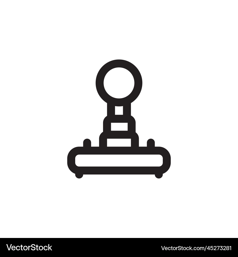 Joystick icon computer component outline Joystick icon computer component outline vector image