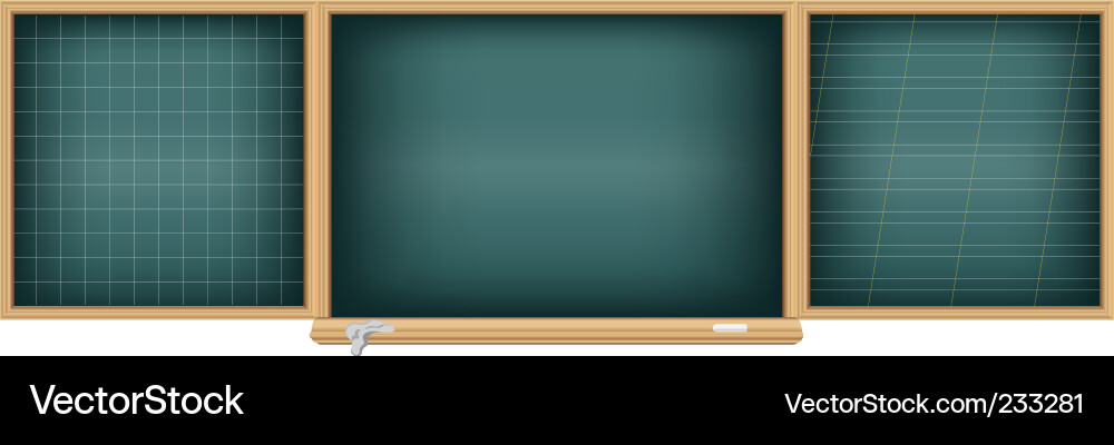 Multiple Blackboards Vector Image