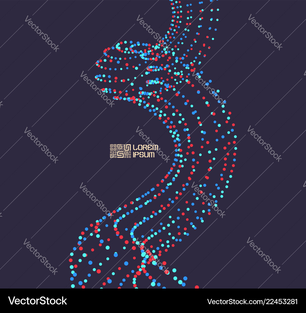 Wavy background with motion effect 3d Wavy background with motion effect 3d Vector Image