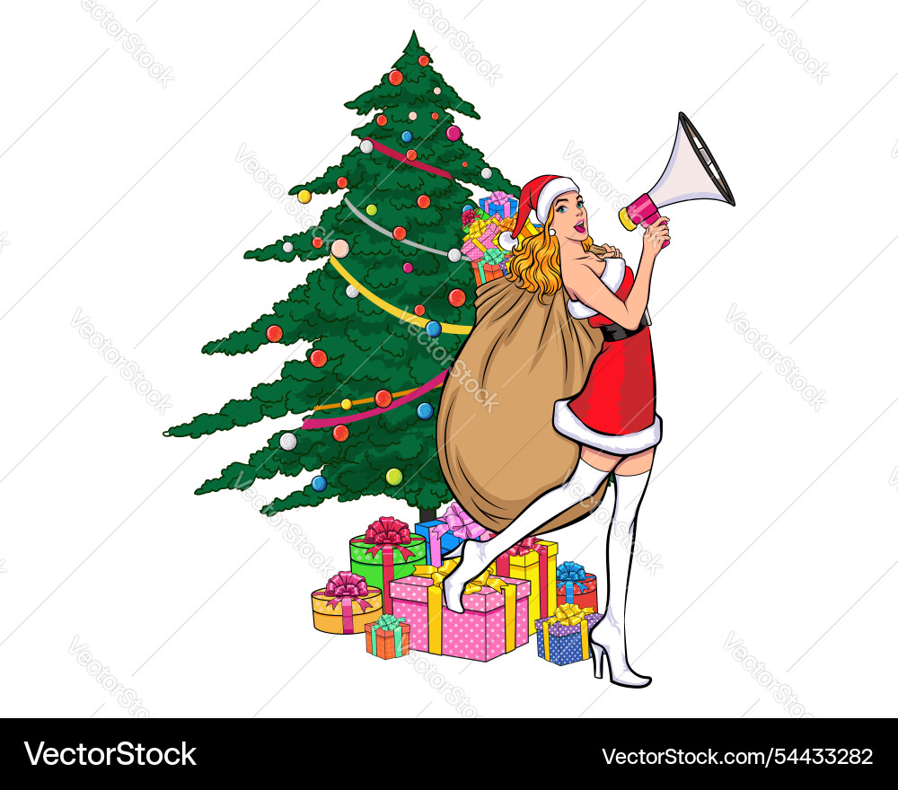 Merry christmas santa and snowman elf Merry christmas santa and snowman elf vector image