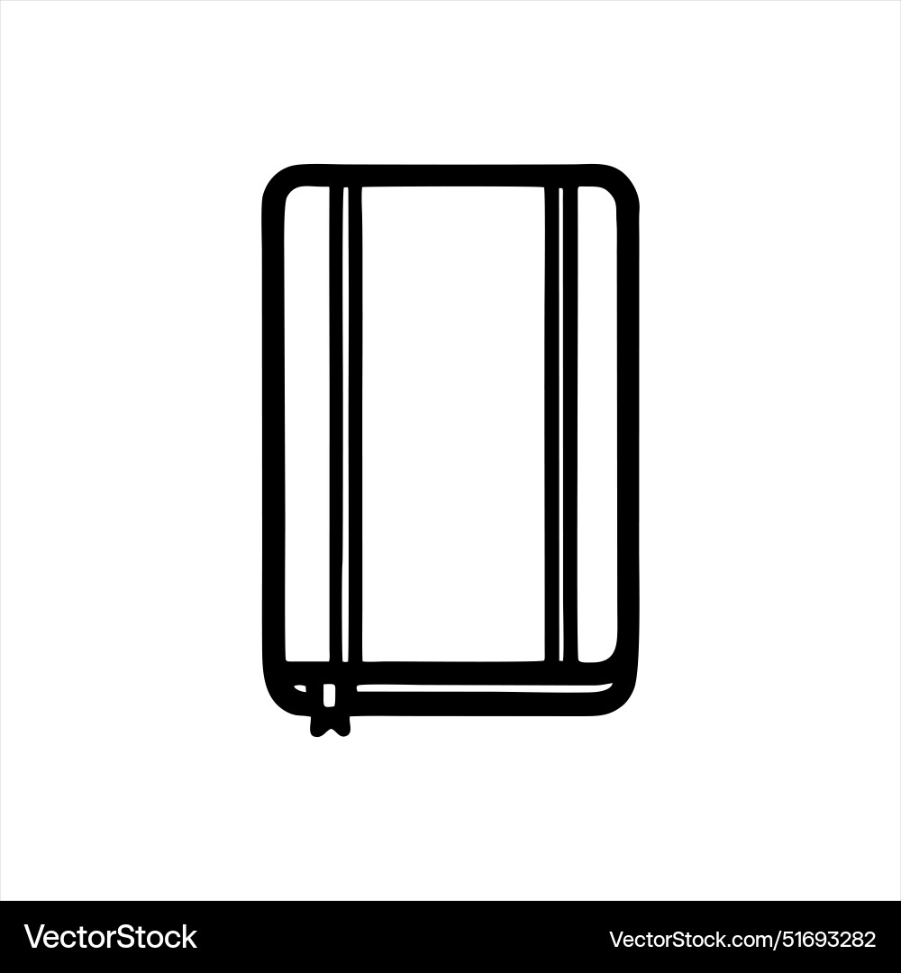 Simple notebook with minimalist and modern design Simple notebook with minimalist and modern design vector image