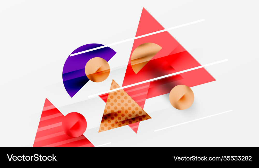 Sleek abstract background - layered triangles Vector Image