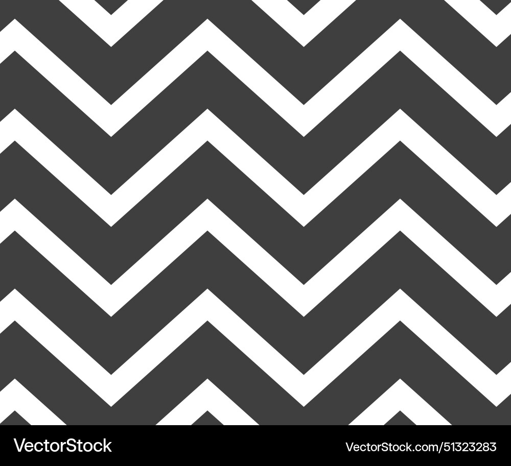Black and white zigzag chevron pattern simple Black and white zigzag chevron pattern simple vector image