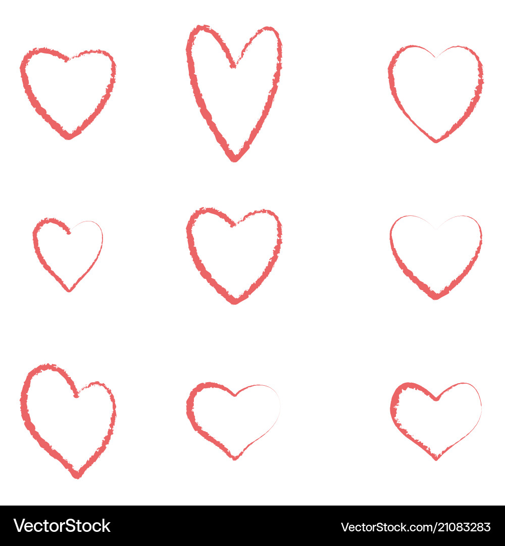 Herzen Set für Valentinstag isoliert auf mite ba Herzen Set für Valentinstag isoliert auf mite ba vektorbild
