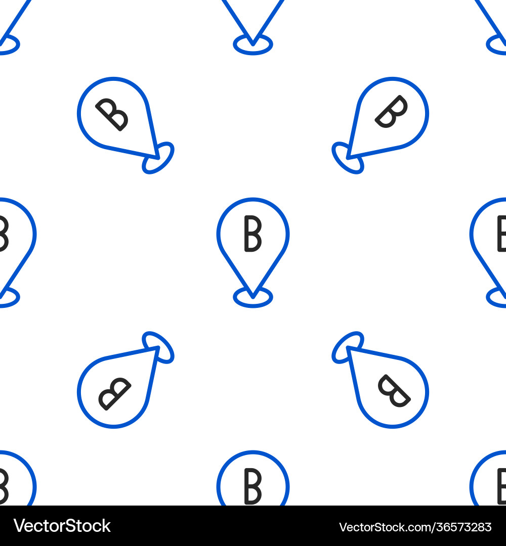 Line map pin icon isolated seamless pattern Line map pin icon isolated seamless pattern Vector Image
